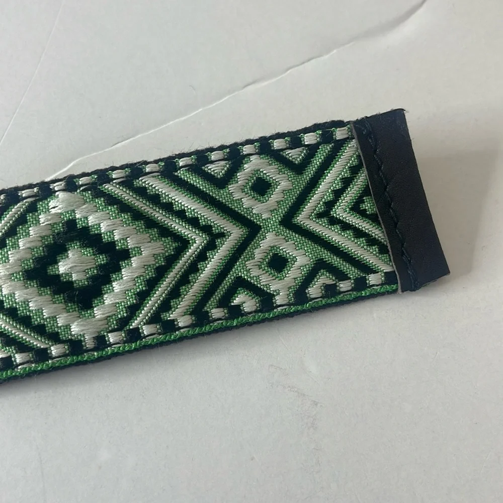 Free People Moving to Mars Handmade Belt Green XS/S